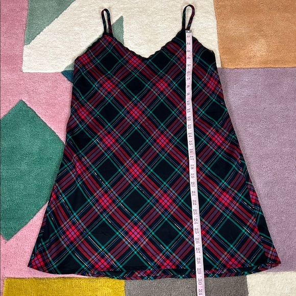 Victoria’s Secret Red Flannel V-Neck Slip Dress Large - Picture 9 of 17